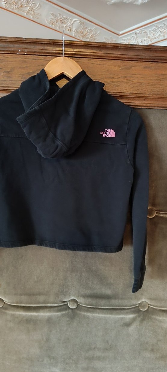 The North Face Siyah Crop Sweatshirt - Görsel 2