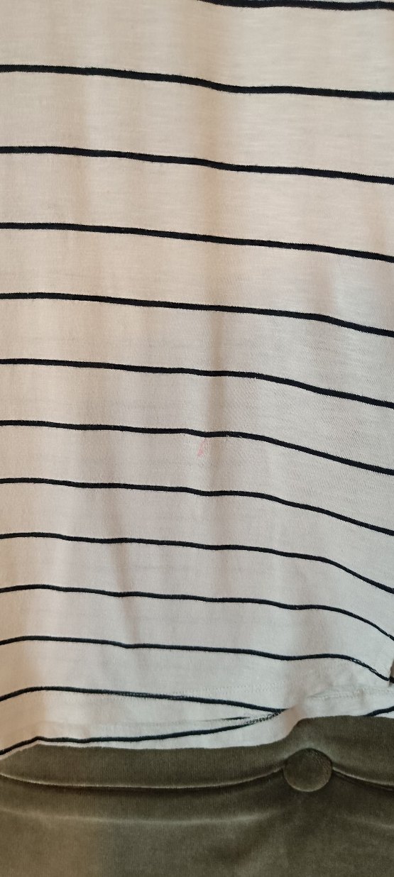 Kızlar için Uzun Kollu Çizgili Pamuklu Tişört - Görsel 2