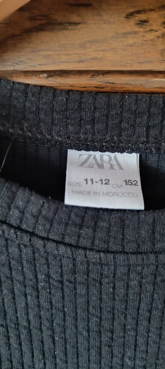 Zara Kız Çocuk Siyah Triko Uzun Kollu Kazak - Görsel 2