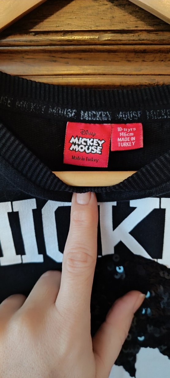 Kız Çocuk Siyah Mickey Mouse Sweatshirt - Görsel 2