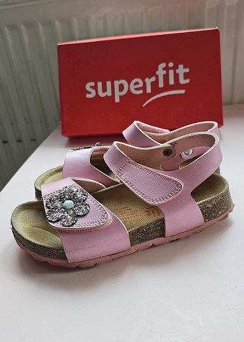 Superfit Kız Çocuk Pembe Çiçekli Sandalet