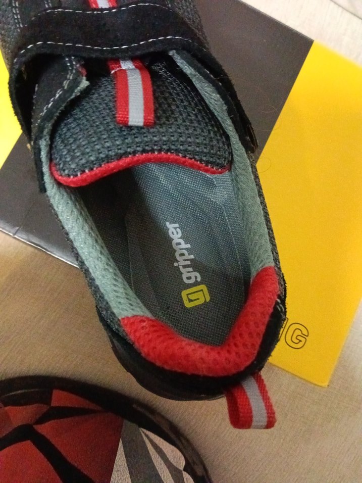 Erkek Gri Spor Ayakkabı Cırt Cırtlı - Görsel 2