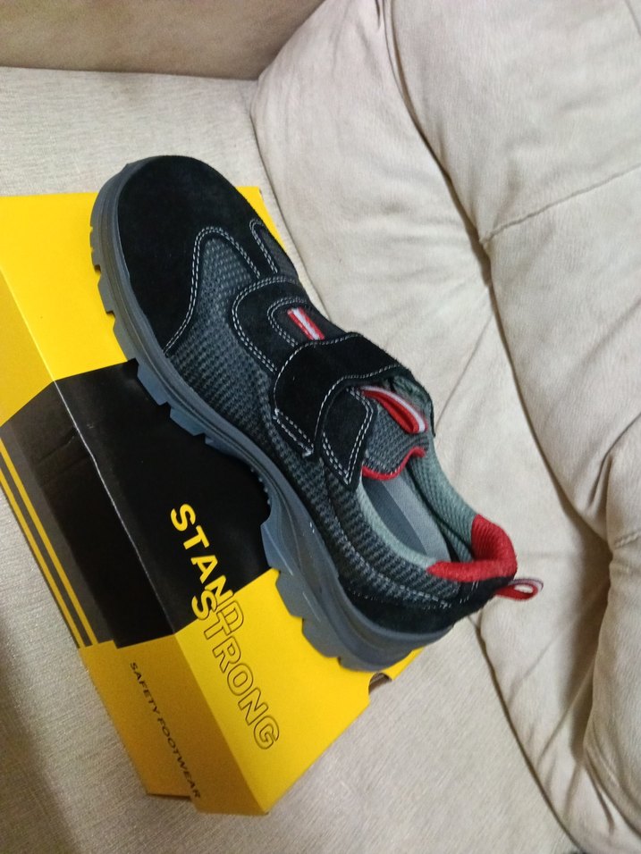 Erkek Gri Spor Ayakkabı Cırt Cırtlı - Görsel 3