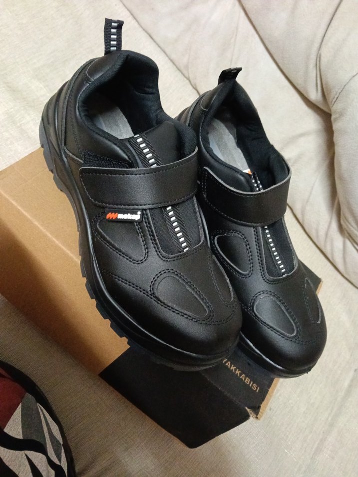 Siyah Erkek iş ayakkabısı Ayakkabı - Görsel 2