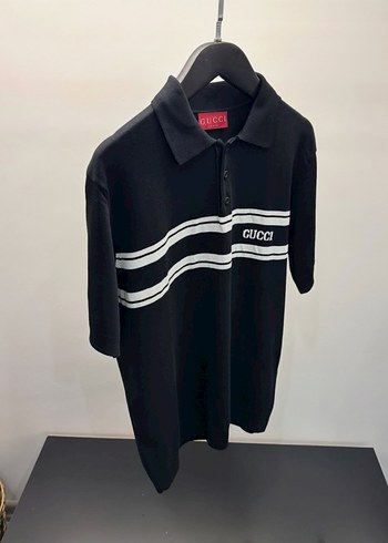 Gucci Siyah Pamuklu Erkek Polo Tişört - Görsel 2