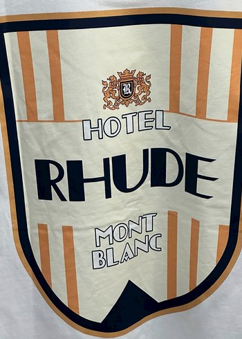 Rhude Beyaz Baskılı Erkek Tişört - Görsel 4