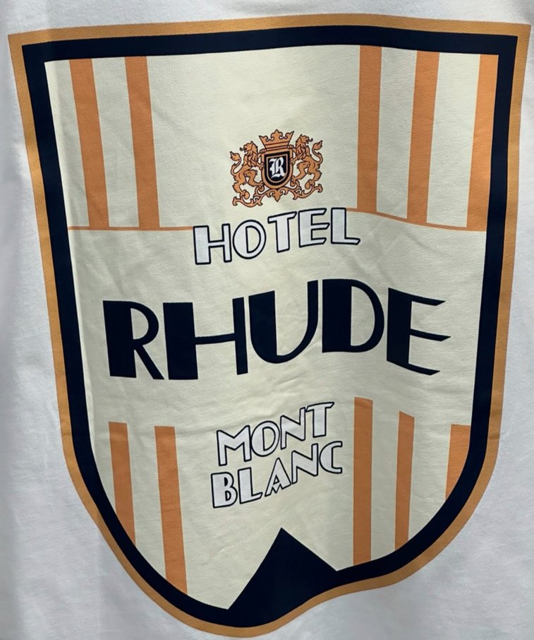 Rhude Beyaz Baskılı Erkek Tişört - Görsel 4