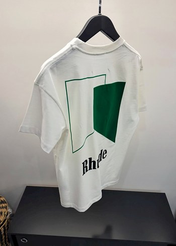 Rhude Beyaz Baskılı Rahat Kesim Erkek Tişört - Görsel 4