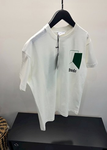 Rhude Beyaz Baskılı Rahat Kesim Erkek Tişört - Görsel 3