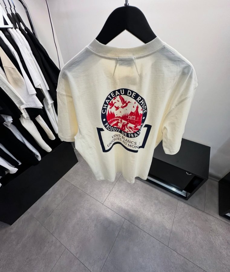 Rhude Beyaz Baskılı Erkek Tişört - Görsel 5