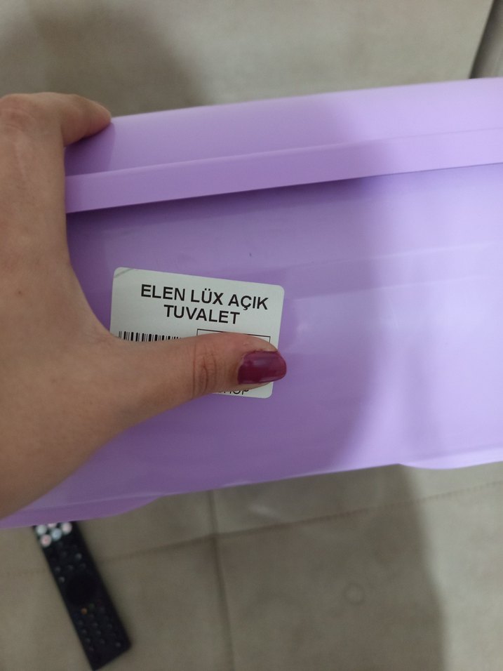 Pastel Mor Kedi Tuvalet Kabı ve Kürek - Görsel 3