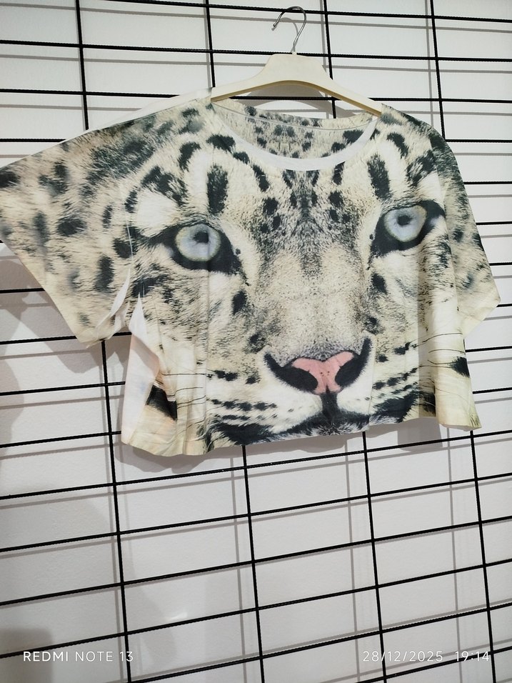 Leopar Desenli bluz - Görsel 5