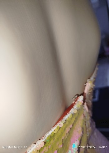 Pembe Drapeli Straplez Uzun Abiye Elbise - Görsel 10