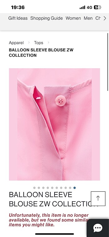 xs Beden pembe Renk Zara bluz