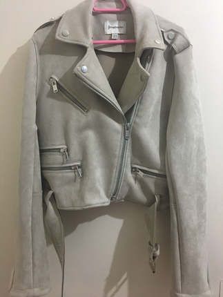 Bej Suet Ceket Bershka Stradivarius Zara