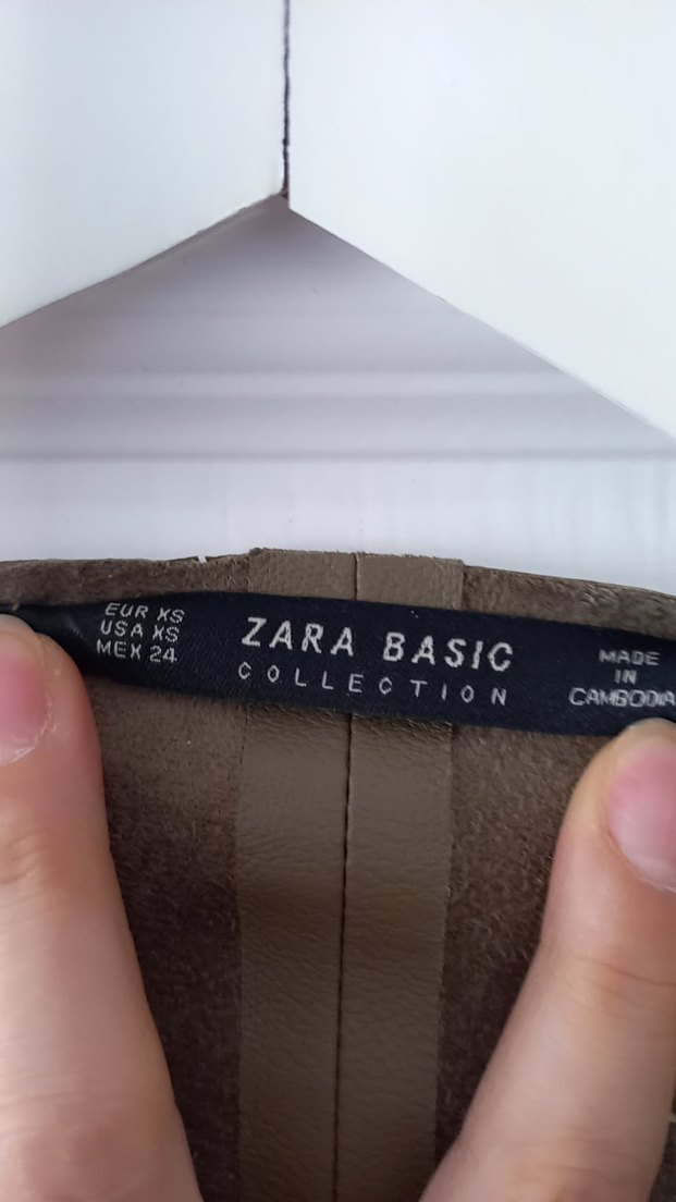 Bej DeriDrapeli Midi Ceketi ZARA - Görsel 2