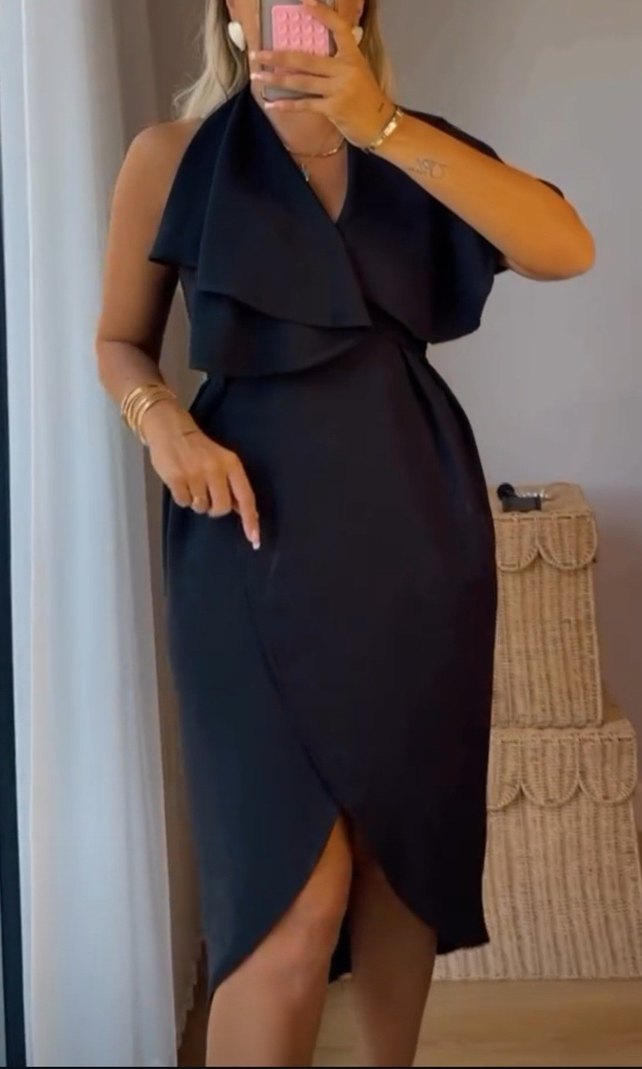 Siyah Drapeli Mini Kalem Etek - Görsel 3