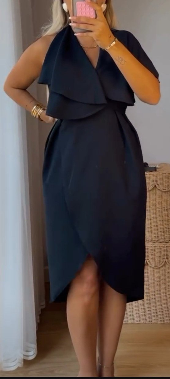 Siyah Drapeli Mini Kalem Etek - Görsel 4