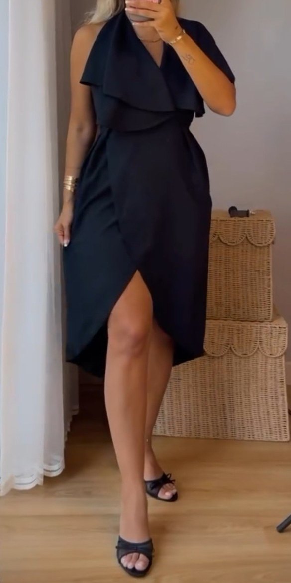 Siyah Drapeli Mini Kalem Etek - Görsel 2