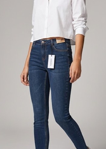 Camaieu Koyu Mavi Yuksek Bel Skinny Jean