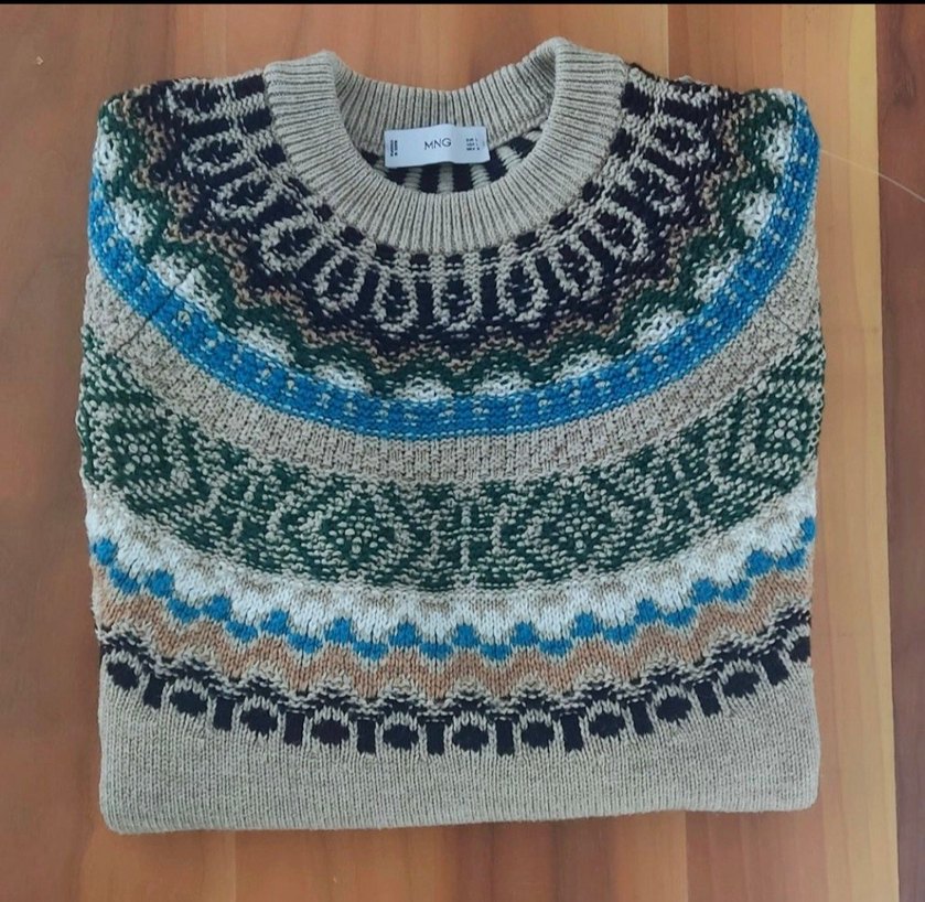 Orjinal mango yünlü kazak - Görsel 3