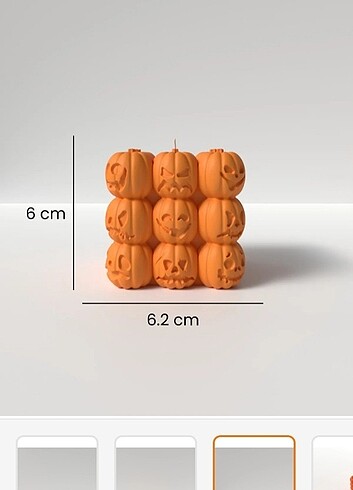 Balkabağı bubble mum kalıbı 