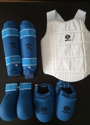 KARATE SET KİHON s beden baldır koruyucu xs beden el koruyucu m 