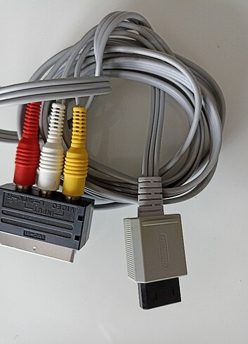 Nintendo nintendo wii görüntü kablosu scart kablo