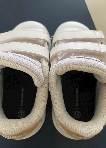 Kız Çocuk Beyaz Cırt Cırtlı Spor Ayakkabı - Görsel 2