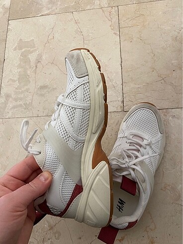 37 Beden beyaz Renk H&M spor ayakkabı