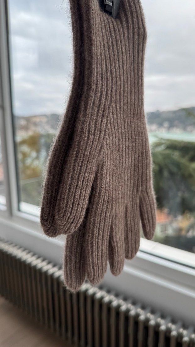 & OTHER STORIES Cashmere Bej Eldiven  - Görsel 3