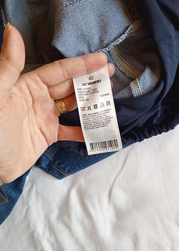 Düğmeli Lacivert Hamile Denim Pantolon - Görsel 4