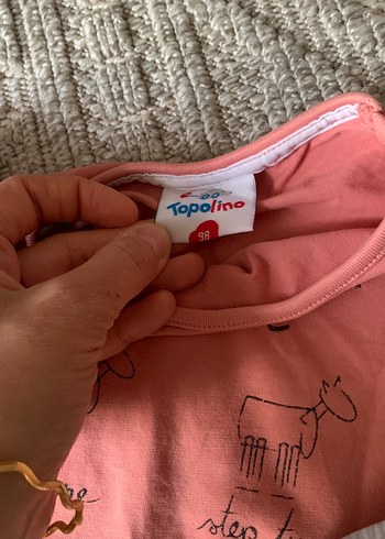 2 adet Gri Baskılı Uzun Kollu Kız bluzleri - Görsel 3