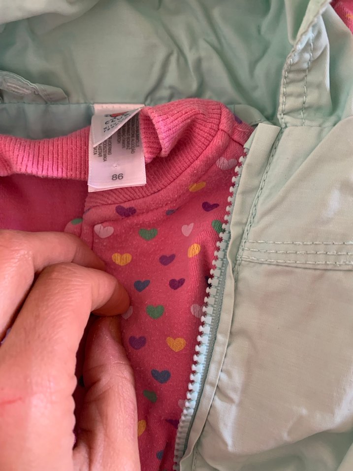 C&a Kız Çocuk Fermuarlı çiftli Yağmurluk - Görsel 4