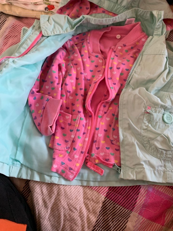 C&a Kız Çocuk Fermuarlı çiftli Yağmurluk - Görsel 2