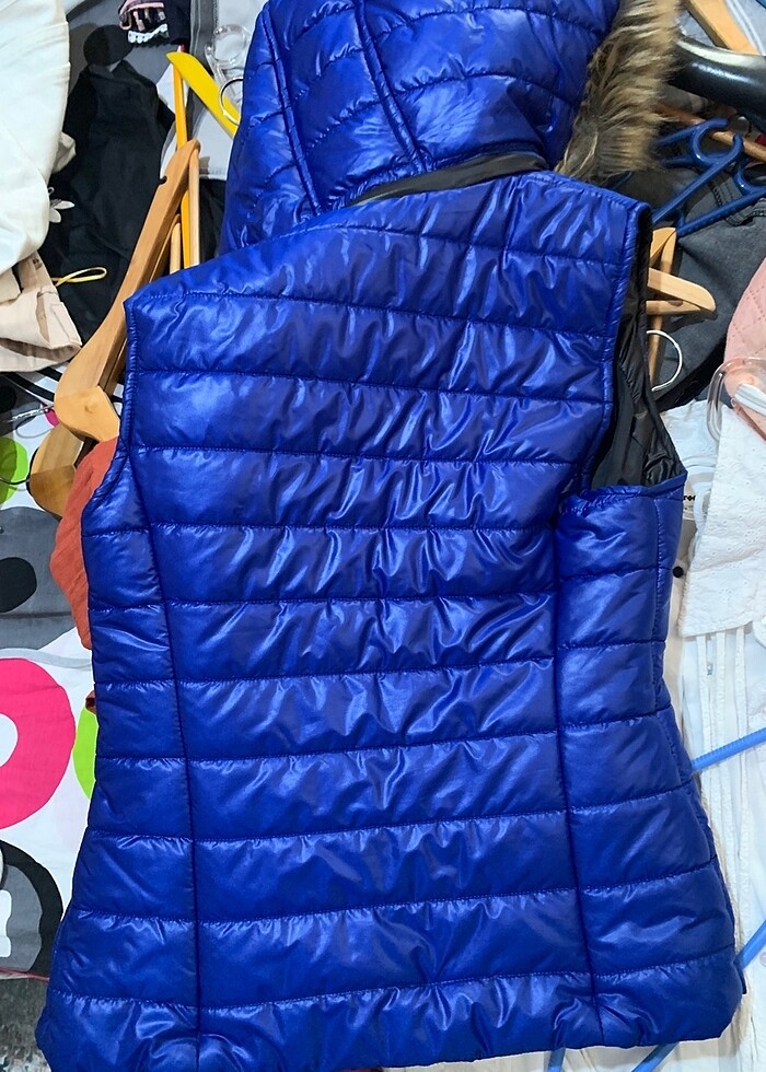 Antik şişme yelek puf yelek - Görsel 5