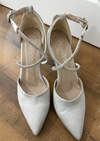 Süet Tokalı Kadın Topuklu Ayakkabı - Görsel 6