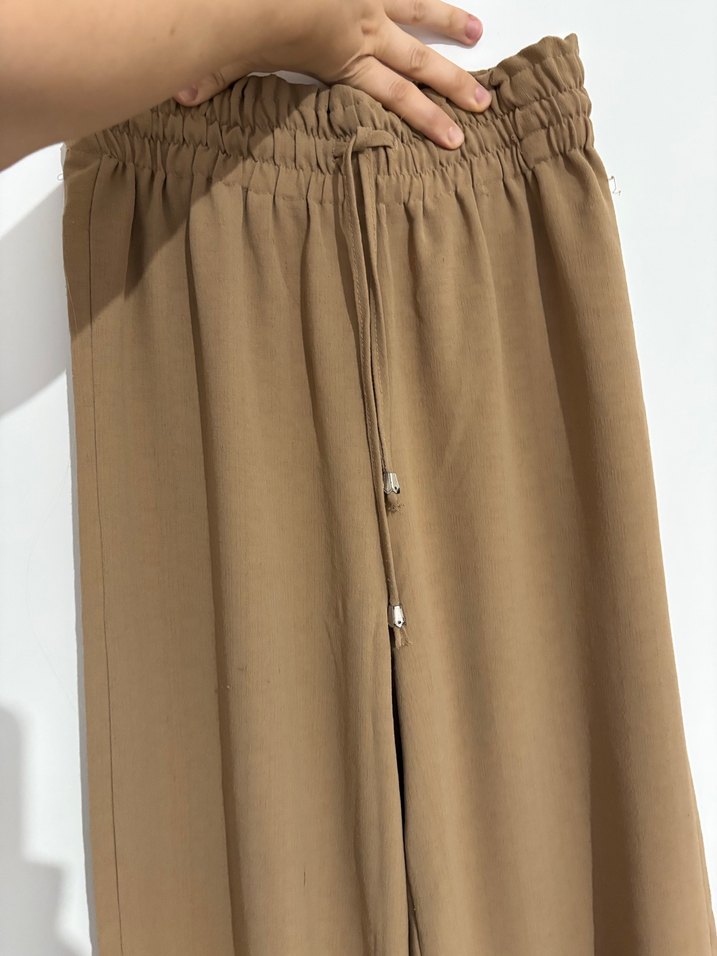 Bej Kadın Kumaş Pantolon - Görsel 2