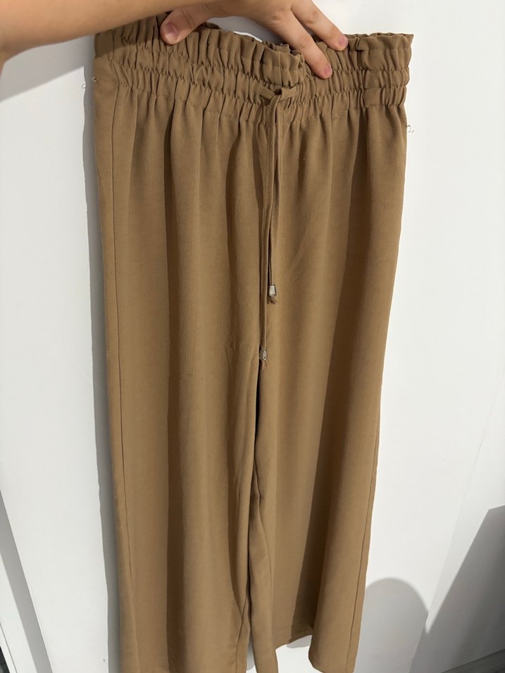 Bej Kadın Kumaş Pantolon - Görsel 3