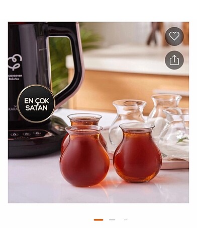 Karaca Refika'dan 6 lı tatlıcan çay bardağı