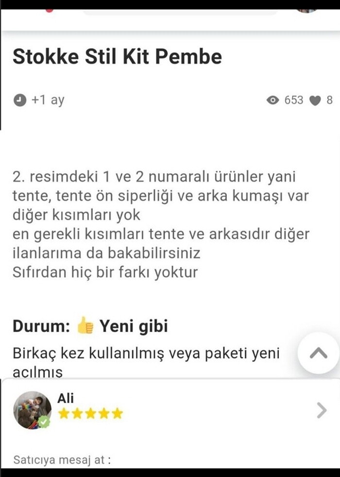 Stokke stil kit pembe  - Görsel 4