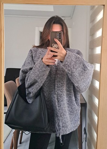  Beden Siyah Deri Minimalist Kadın Çanta