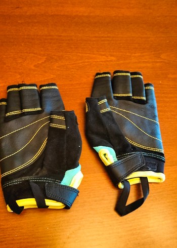 Erkek Turkuaz Biker Eldivenleri 15 17 yaş aralıgı - Görsel 5