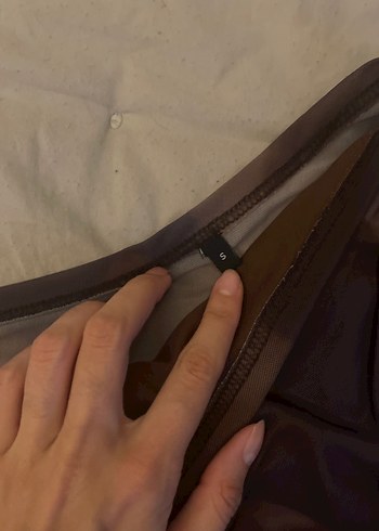 Trendyol & Milla Drapeli Kahverengi Bağlama Desenli Kadın Bluz
