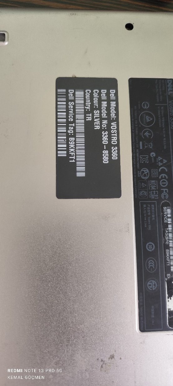 dell vostro 3360 PARÇA NİYETİNE - Görsel 4
