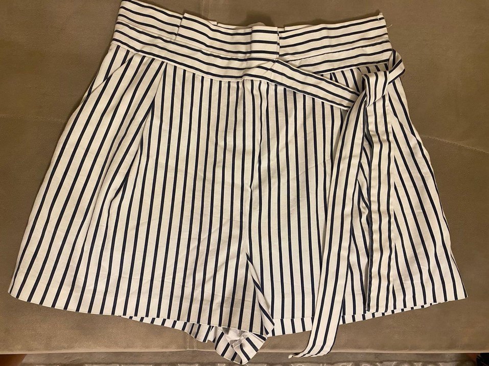 Çizgili Pilili Midi. Etek.  Bayan - Görsel 2