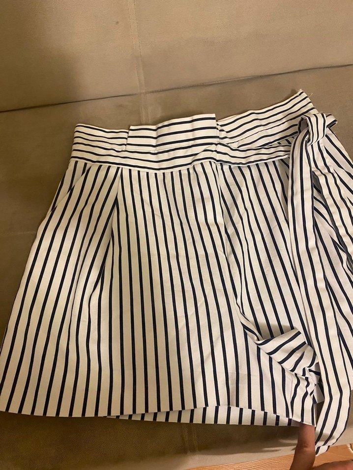 Çizgili Pilili Midi. Etek.  Bayan - Görsel 3