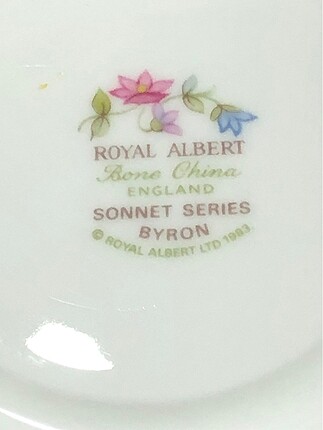  Beden çeşitli Renk Royal Albert Sonnet Çay/Kahve Fincanı