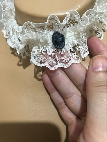  Beden beyaz Renk Gotik Lolita kolye