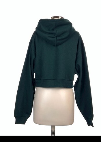 m Beden Yeşil Oversize Baskılı Sweatshirt